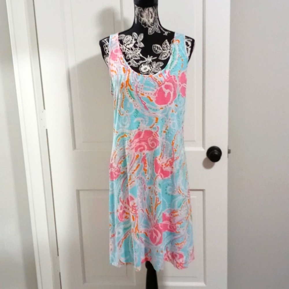 🪼 Lilly Pulitzer Jellies Be Jammin’ Cordon Dress, size large 🪼